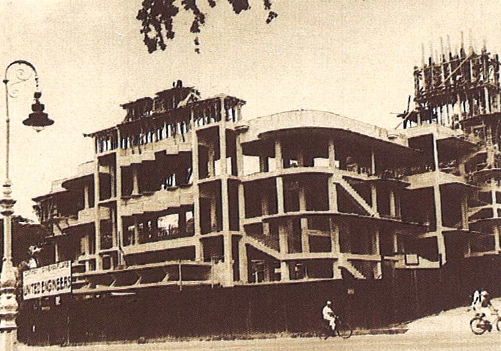 Cathay Building under construction, 1937