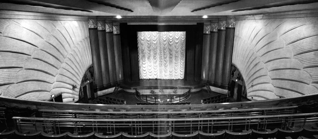 Interior of Cathay Theatre, 1950s